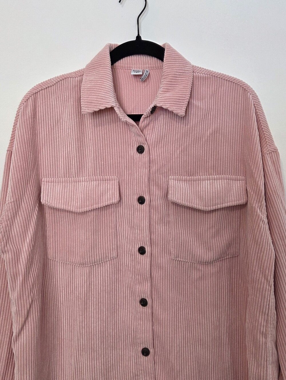Twik Simons Pink Corduroy Oversized Shacket Jacket Size Small - Picture 3 of 12